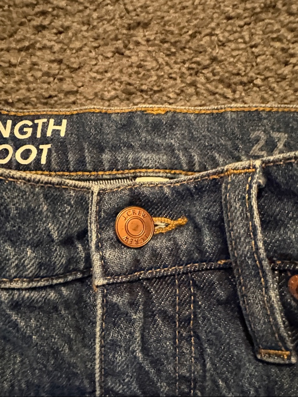 J. Crew Women's Dark Blue Flare Jeans - Picture 3 of 4